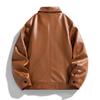 Men's PU Leather Motorcycle Jacket - Spring & Autumn Casual Style