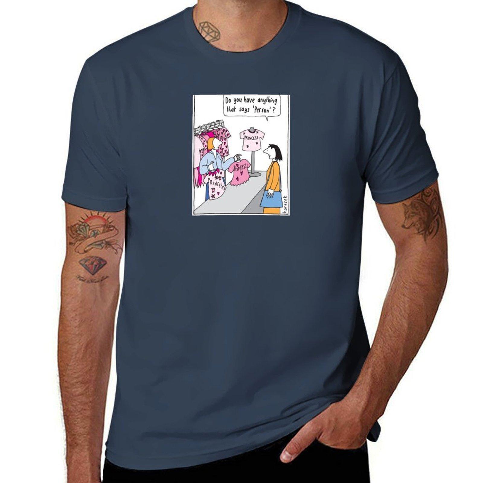 PrincessPerson TShirt man t shirts cotton black cotton tshirt plain for man package TShirt S