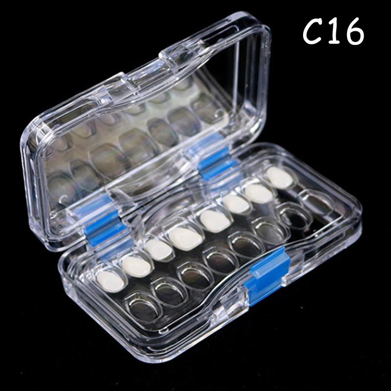 

1Pcs Membrane Plastic Denture Tooth Box Transparent Tooth Box Plastic Denture Teeth Box To Storage Crown And Bridges cells