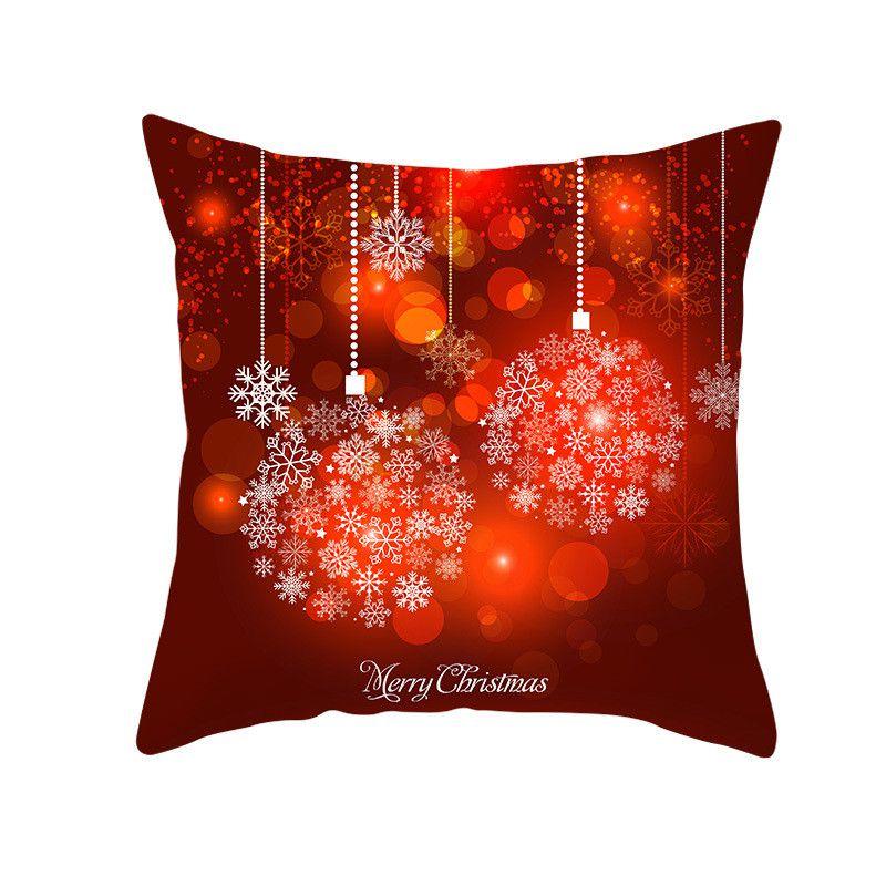 Luxurious Peach Skin Velvet Cushion Cover Featuring Santa Claus For Holiday Cheer