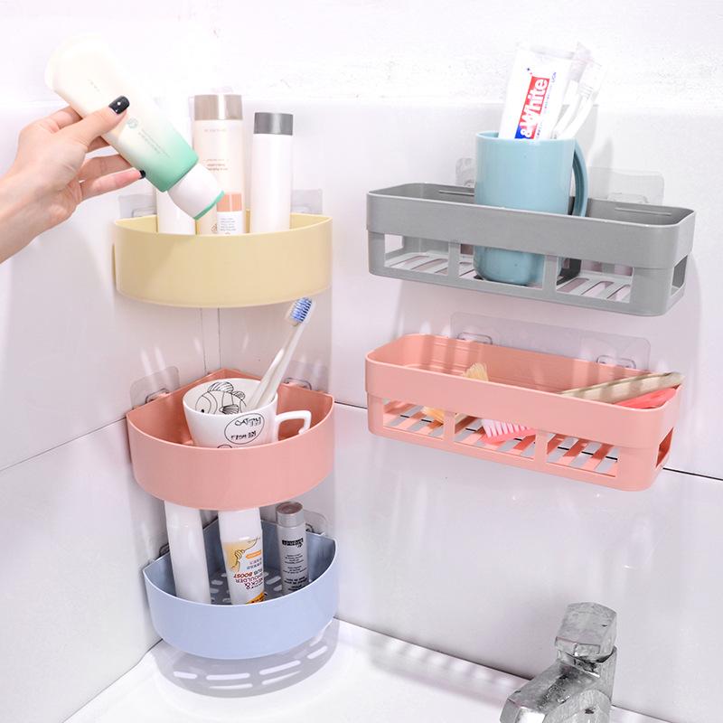 Bathroom wall-mounted rack No punching, no trace suction wall, toiletries storage rack, toilet, toilet storage rack
