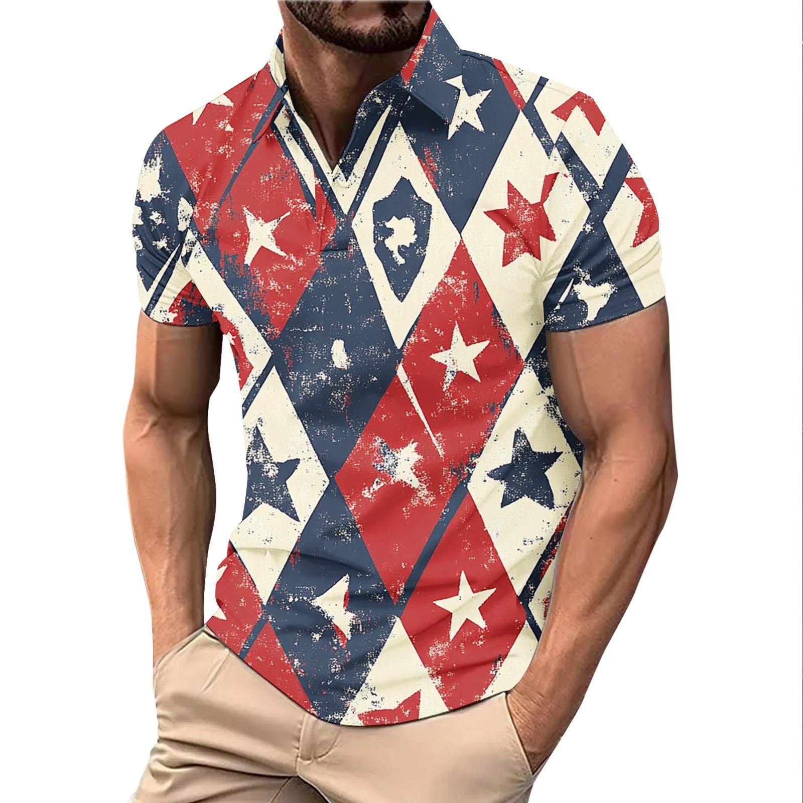 

Летний новый мужской повседневный воротник-стойка с коротким рукавом воротник рубашки XL белый