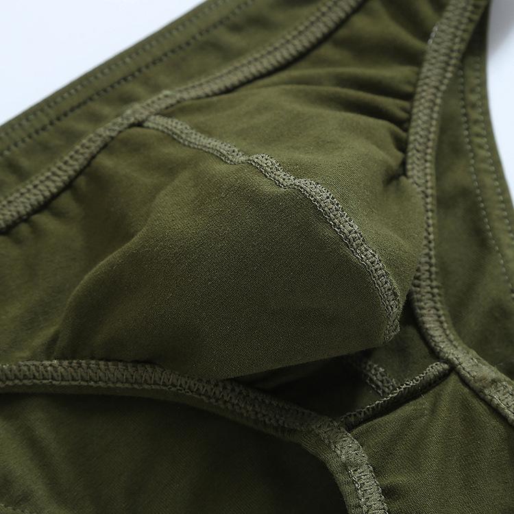 Solid Color Cotton Comfortable Breathable Triangle Underwear for Men Men's Triangle Underwear