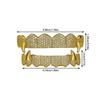 Hot Selling Halloween Hip Hop Grillz: Real Gold Plated Copper, Punk Zircon Paved, Big Gold Tooth Jewelry.