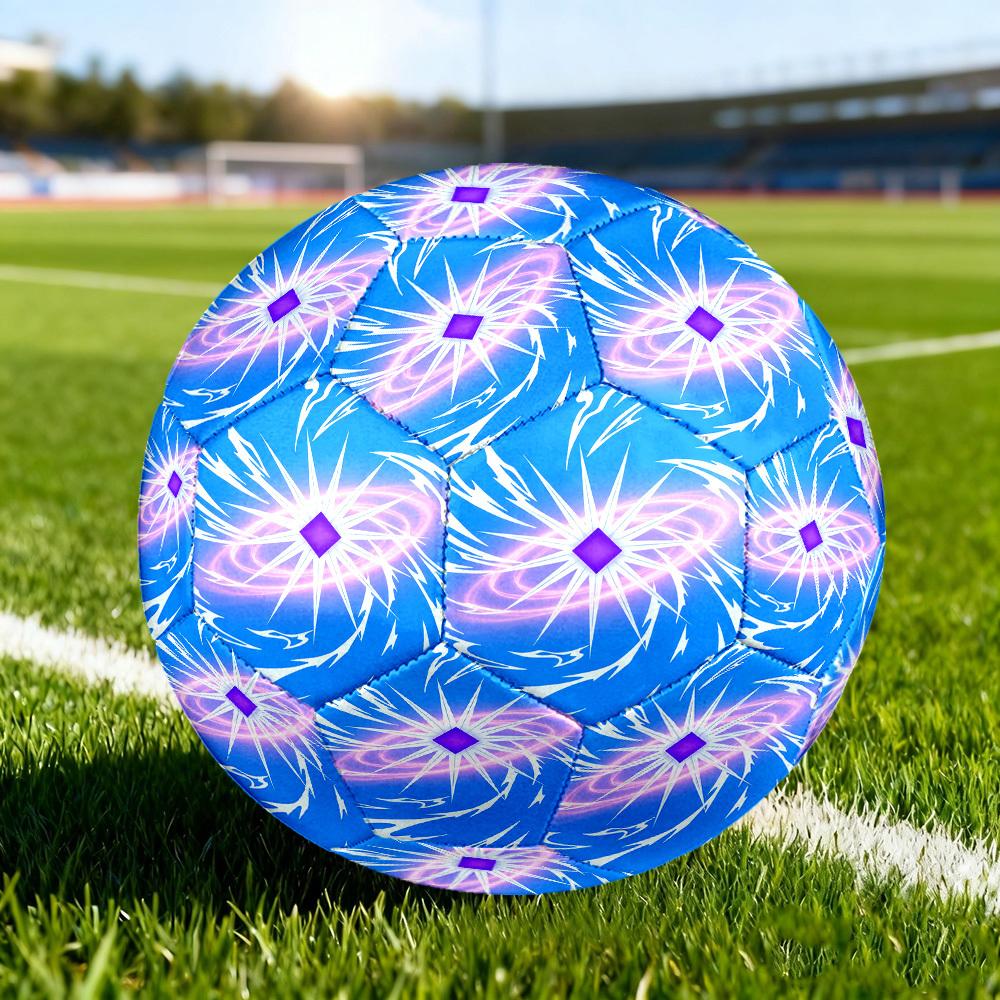 1pc Cosmic Energy Burst Size 5 Soccer Ball Professional Match Training Football Indoor &Outdoor Sports Ball Lightweight Durable C6567