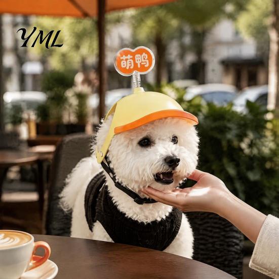 Portable Pet Travel Gear Adjustable Mini Puppy Helmet for Small And Medium Dogs, Lightweight Protective Outdoor Protection Safety Hat, Headgear