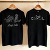 Cartoon Casual Short Sleeve Crew Neck TShirt for Unisex Novelty Graphic Tee Stupid Bike Cool Print Regular Fit Vintage Aesthetic