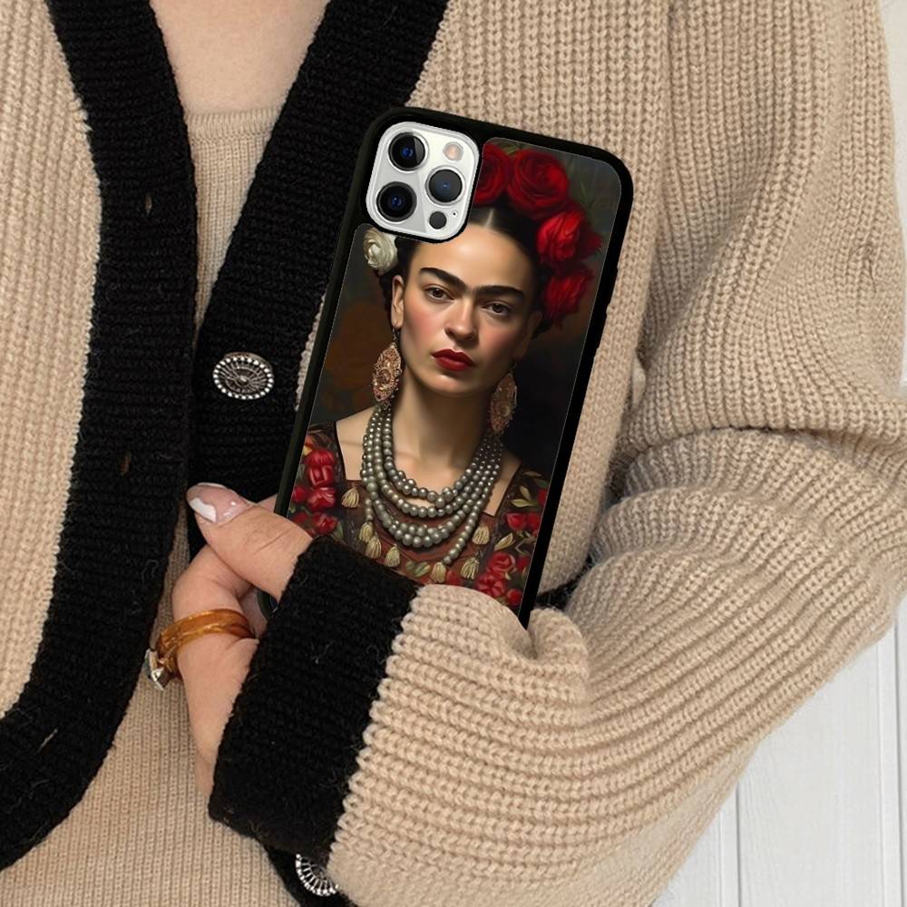 Fashion F-Frida K-KahlosS Phone Case For Iphone 11 12 13 14 15 16 17 Pro Max Plus Hard PC+TPU Back Cover