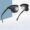 Non-polarized Fashion Square Metal Frame Men Women Brand Design Eye Sun Glasses Women Semi Rimless Classic Men Sunglasses
