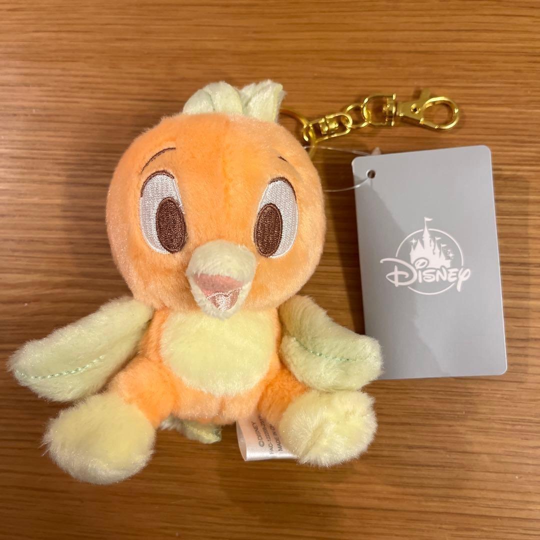 Japan Disney Store Orange Bird Plush Keychain SHERBET TDR Tokyo tag