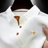 Koszulki Polo dla Mężczyzn - Biznesowe Casualowe Polo z Kołnierzykiem, Oddychające Krótkie Rękawy, Praca, Golf, Topy na Wszystkie Okazje