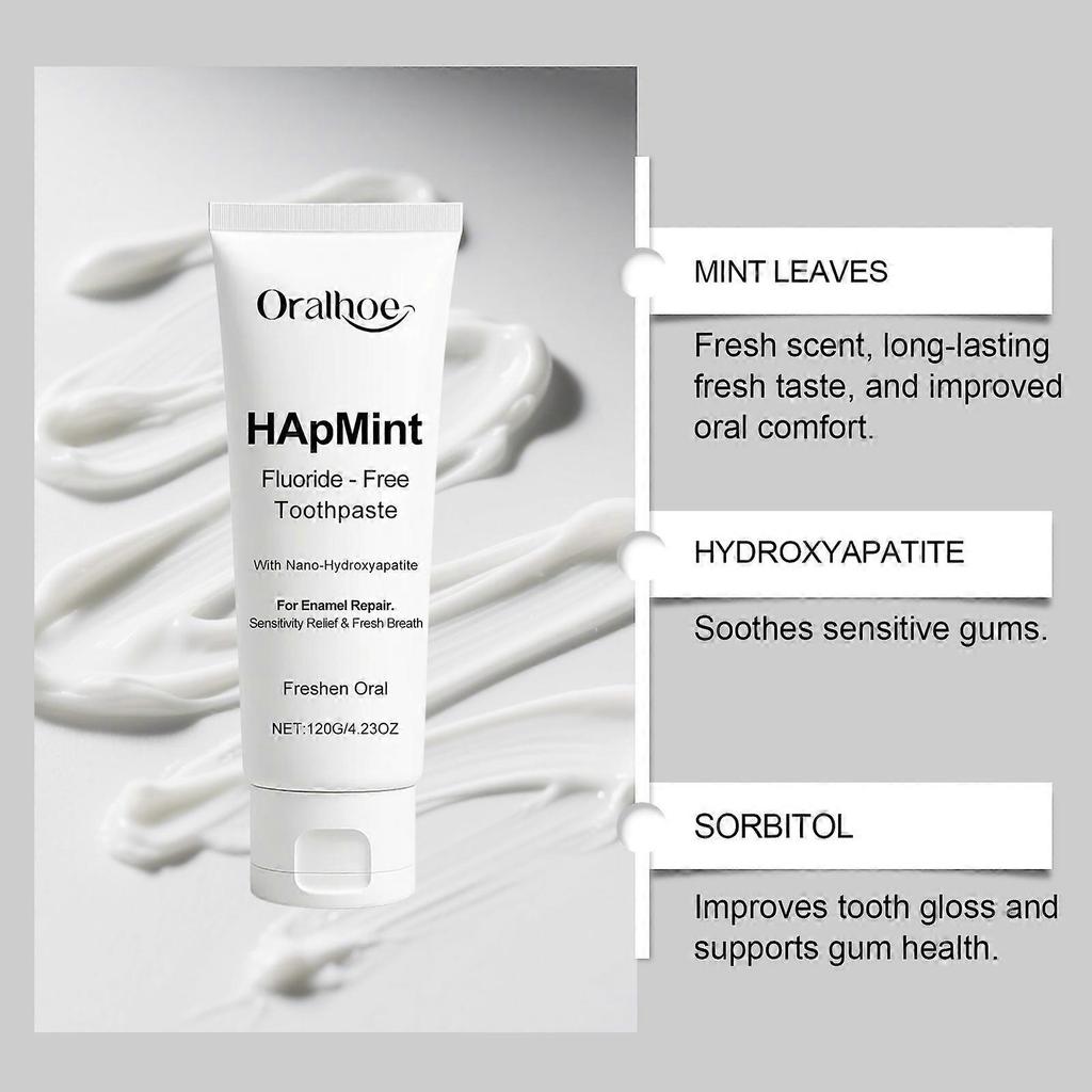 HApMint Fluoride - FreeToothpaste With Nano-Hydroxyapatite 120g