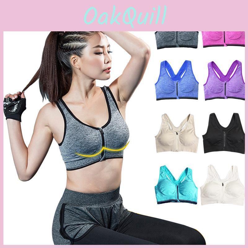 Seamless Shockproof Zipped Padded Running Yoga Bra For Ultimate Comfort And Support