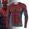 Męska koszulka sportowa Spider-Man z długim/krótkim rękawem, obcisła
