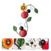 Wrought Iron Wall Hanging Decoration Outdoor Yarn Ornament Courtyard  Crafts Flower Decorations Iron: Statues