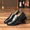 Work Shoes Business Leather Shoes Korean Version Sleeve Men's Leather Shoes Dress Leather Shoes Men's British Youth Men's Casual Leather Shoes