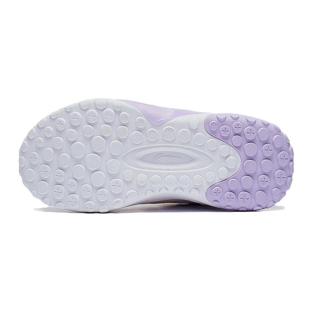 Li Ning Comfortable Versatile Non-Slip Low-Top Kids Running Shoes Kids sneaker Pink Purple YKNT114-4