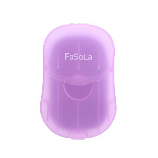 50Pcs Travel Disposable Mini Washing Hand Bath Clean Scented Slice Soap Paper