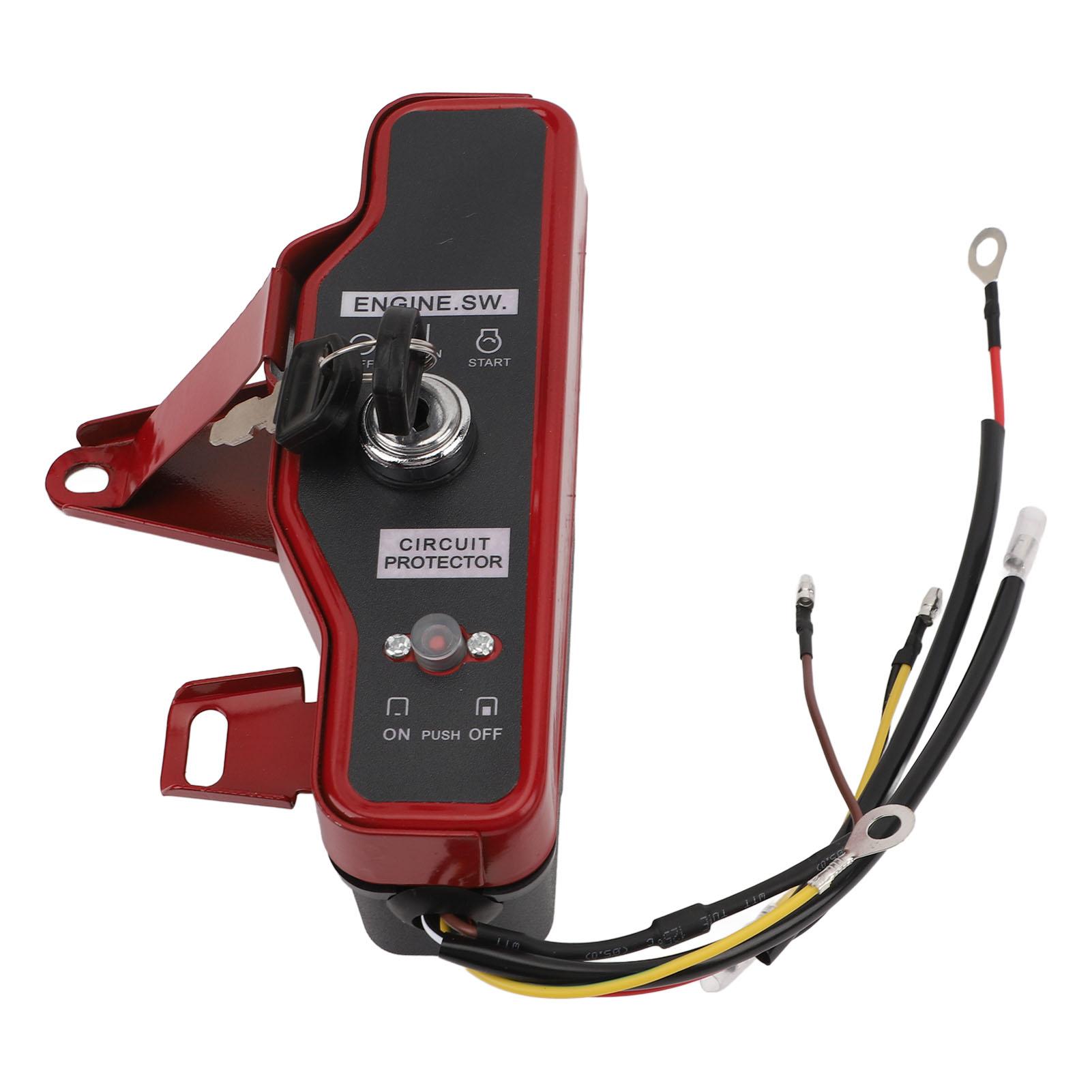 

Ignition Key Switch Box Fast Start Sturdy Engine Ignition Switch Control Box with 2 Keys for GX160 5.5HP for GX200