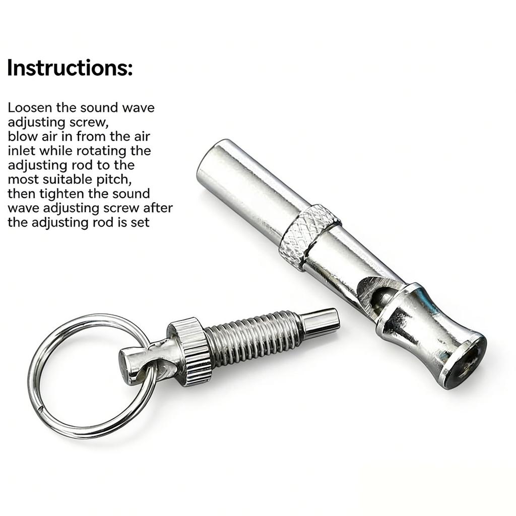 1 Pc Pet Dog Whistle Adjustable Volume Ultrasonic Whistle Portable Used For Pet Training Behavior Assistance