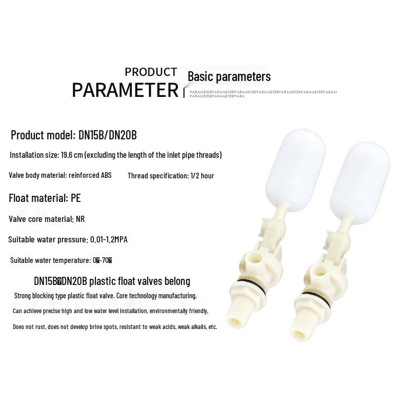 Household Plastic Differential Pressure Float Ball Valve