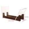 Retro Solid Walnut Vinyl Record Holder Space Saving Adjustable Record Stand Portable CD Racks