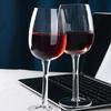 2 Stück Neuheit Weinglas Europäischer Stil Halbe Rotwein- und Champagnergläser Halbkreisförmiger Glaskörper Geeignet für Familienzusammenkünfte