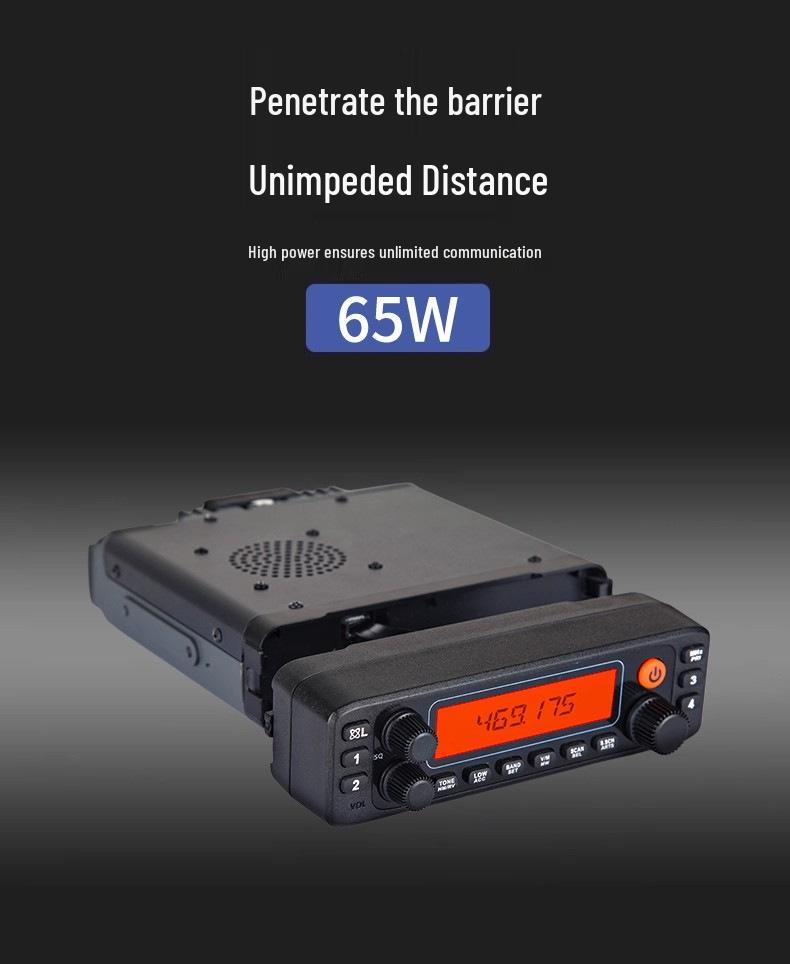 FT-7800PRO MAX High-Power Dual Band Car Radio & Walkie-Talkie with Detachable Panel for Self-Driving