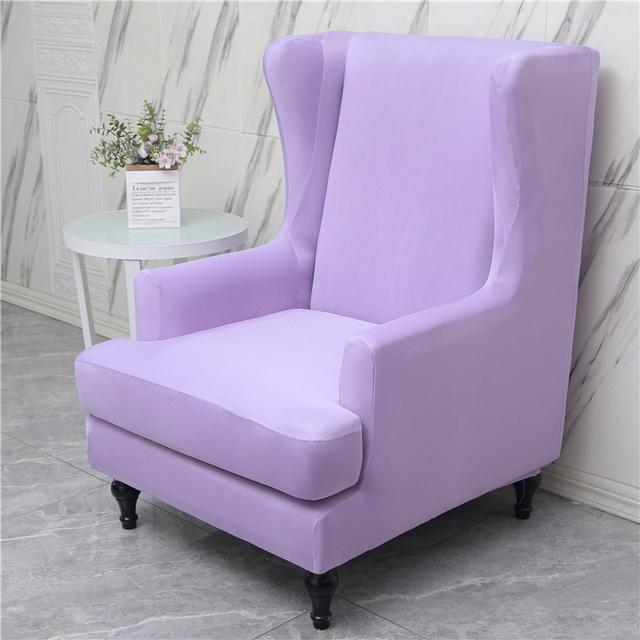 

Sale1set Summer Wingback Cover Cover Elastic Spandex Wing Back Chairs Slipcover Похила королівська спинка для крісла для вітальні