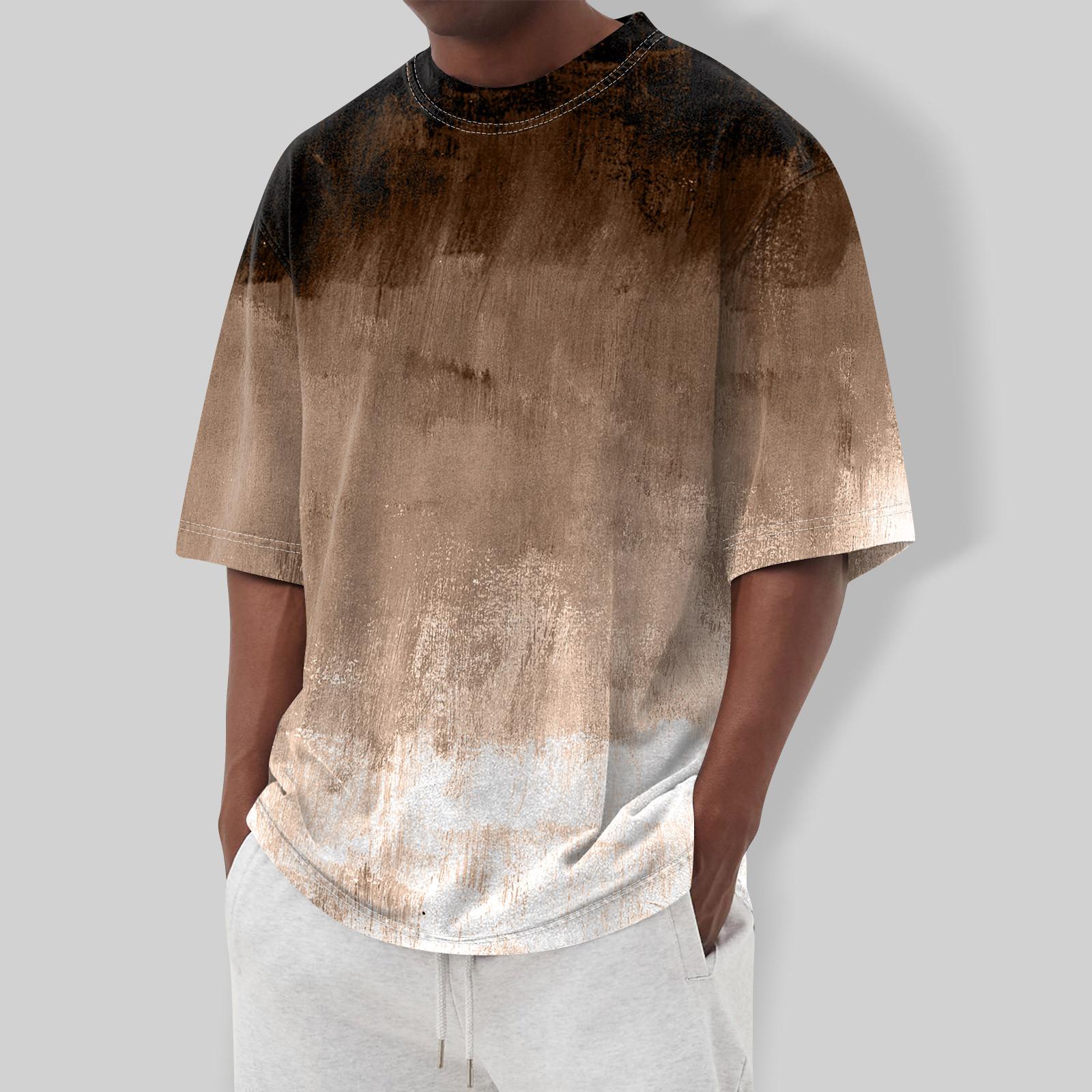 

Мужская футболка Футболки с графическим текстом Pool3D печать Уличная повседневная одежда с короткими рукавами и принтом Базовая одежда XL