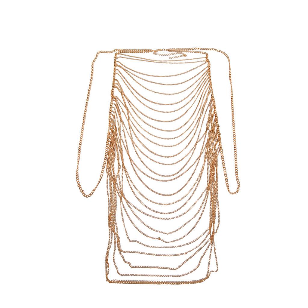 European & American Street Style Multi-Layer Tassel Body Chain