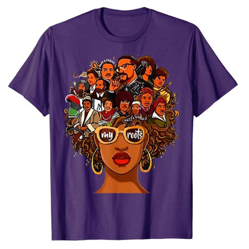I Love My Roots Black Powerful History Month Pride DNA Gift TShirt Graphic Tee Tops Womens Fashion Outfit Short Sleeve Blouses