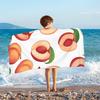 Pink Fruit Cherry Kids Beach Towels Microfiber Beach Towels for Boys Girls Sand Free Absorbent Toddler Pool Towels Bath Towel