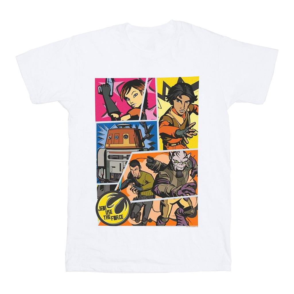STAR WARS Boys Rebels Comic Strip T-Shirt