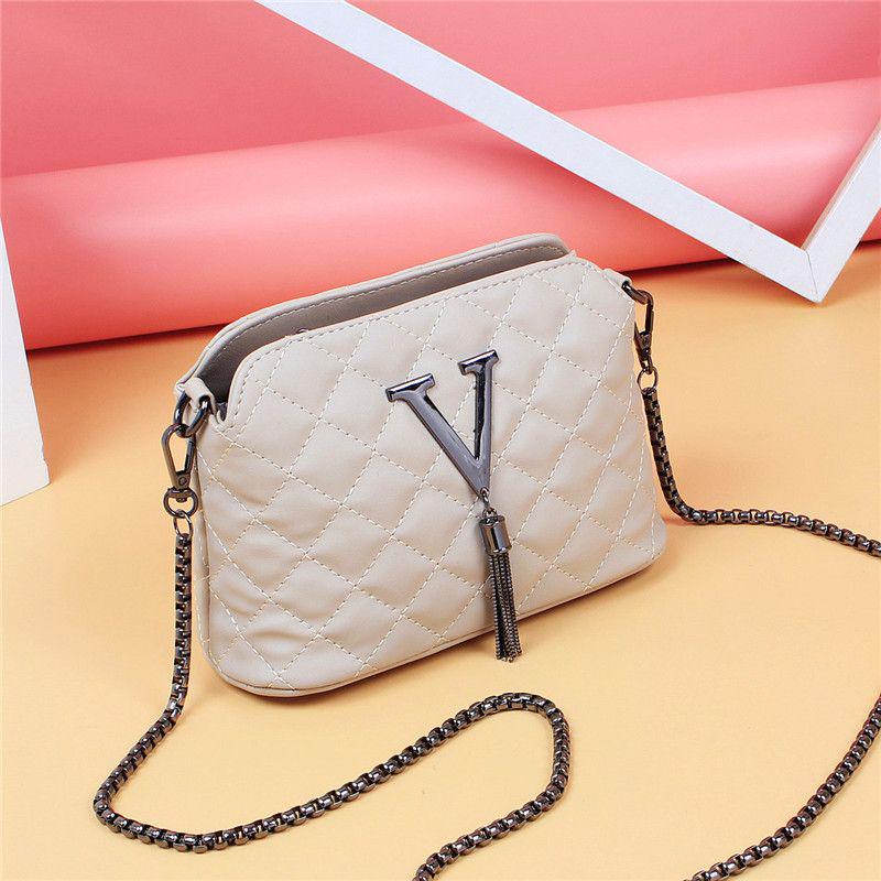 

2023 Women s Fashion Mini Crossbody Bag: Versatile Argyle Chain Phone Bag белый