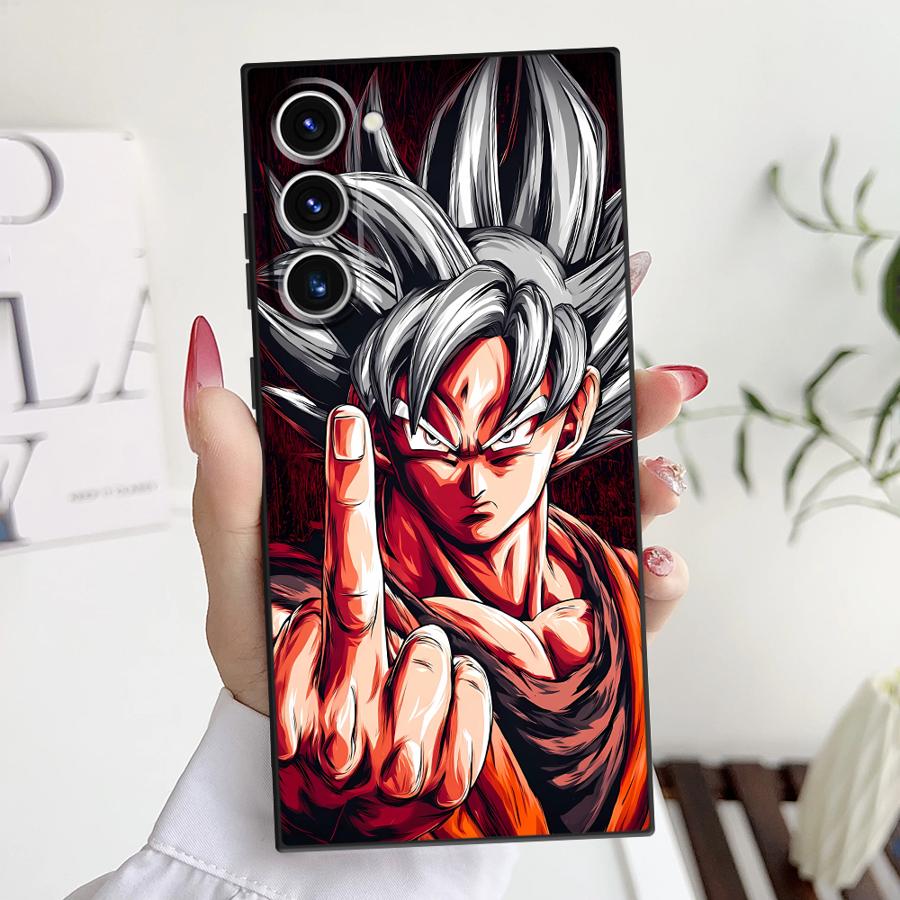 

Чехол для Samsung Galaxy S25 S9 S24 Plus S21 S25Edge S22 Note 20 9 10 S23 FE S20 Funda Чехол для телефона D-ragonS B-allS Goku Galaxy S9