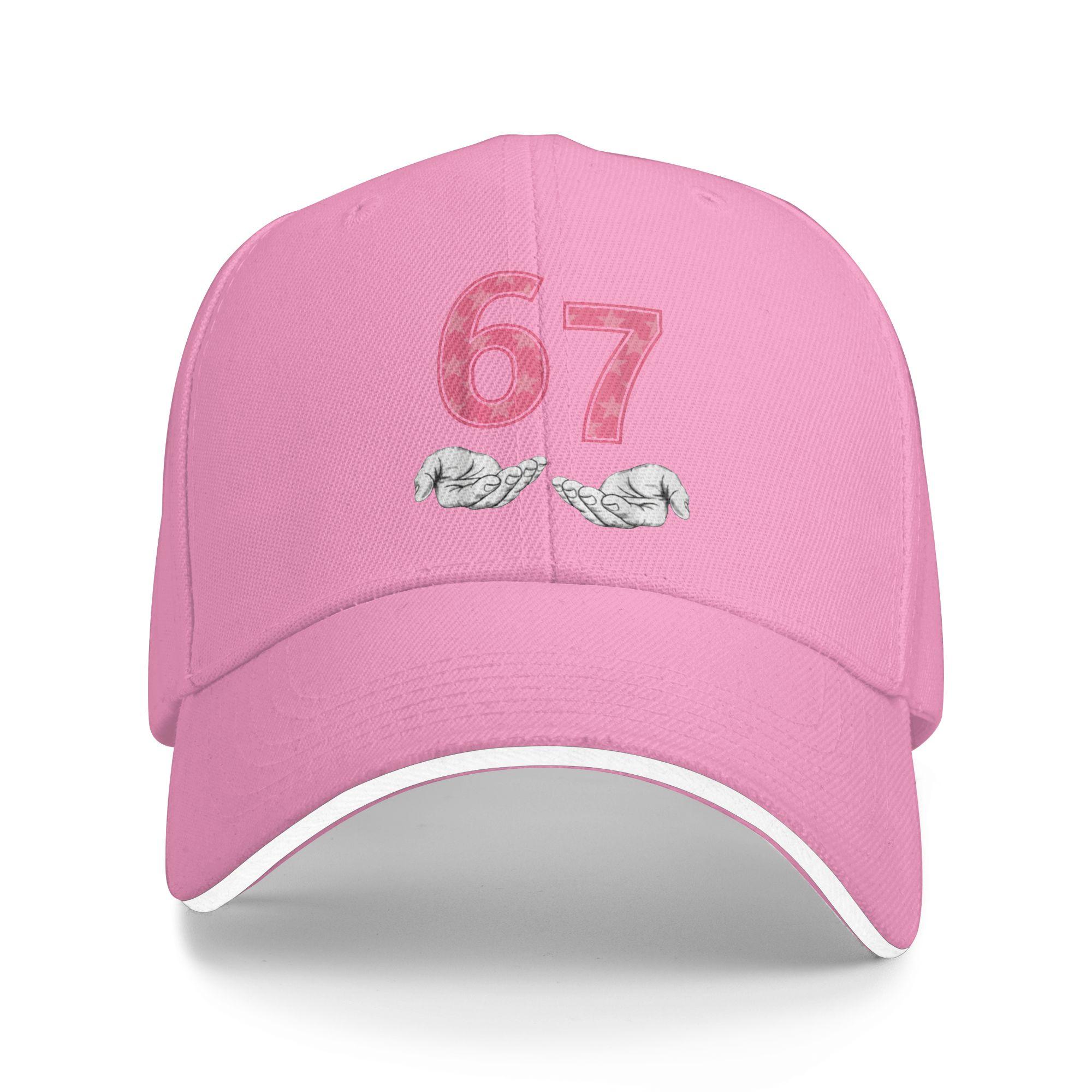 

Six Seven 6 7 Funny 67 Gen Alpha Slang 67 Meme Baseball Cap Running Hippie Wholesale Hip Hop Hats Couple Women y2k Snapback Cap One Size розовый