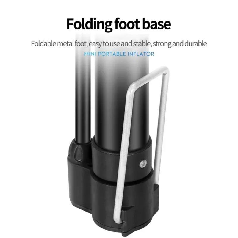 Mountain Bike Road Bike Pump MAX 140PSI Riding Portable Mini Bicycle Pump Basketball Toy Inflatable Tube Riding