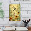 2D Flat - 1pc Vintage Dragonfly Floral Metal Sign | Aluminum Wall Art Decor, Garden Cafe Garage Engraving, 8x12 Inch, for Home Restaurant Indoor