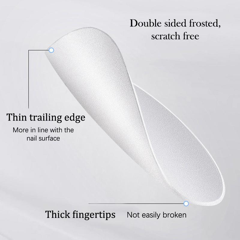 100Pcs Press On Nail Tips Full Cover Ultra-Thin False Nails Patches Gel Nails Extension System Clear Fake Nails Art Accessories