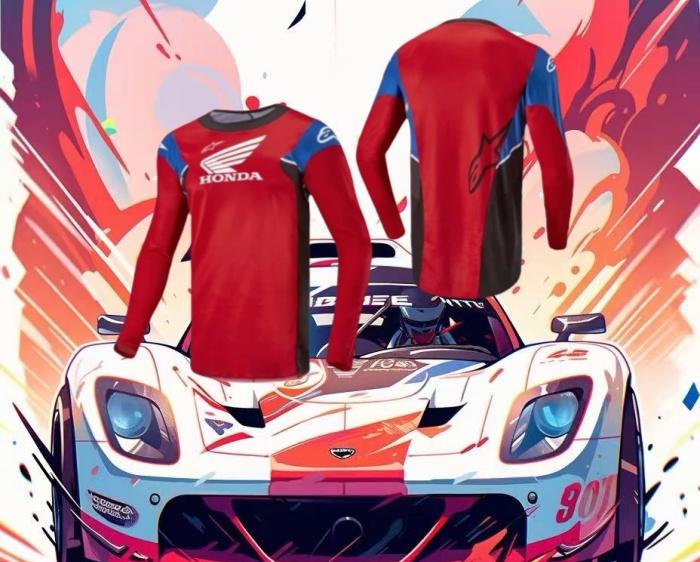 Summer 2026 Honda New Off-road Motorcycle Riding T-shirt Fast-drying Breathable Long-sleeved Men's And Women's Riding Clothes