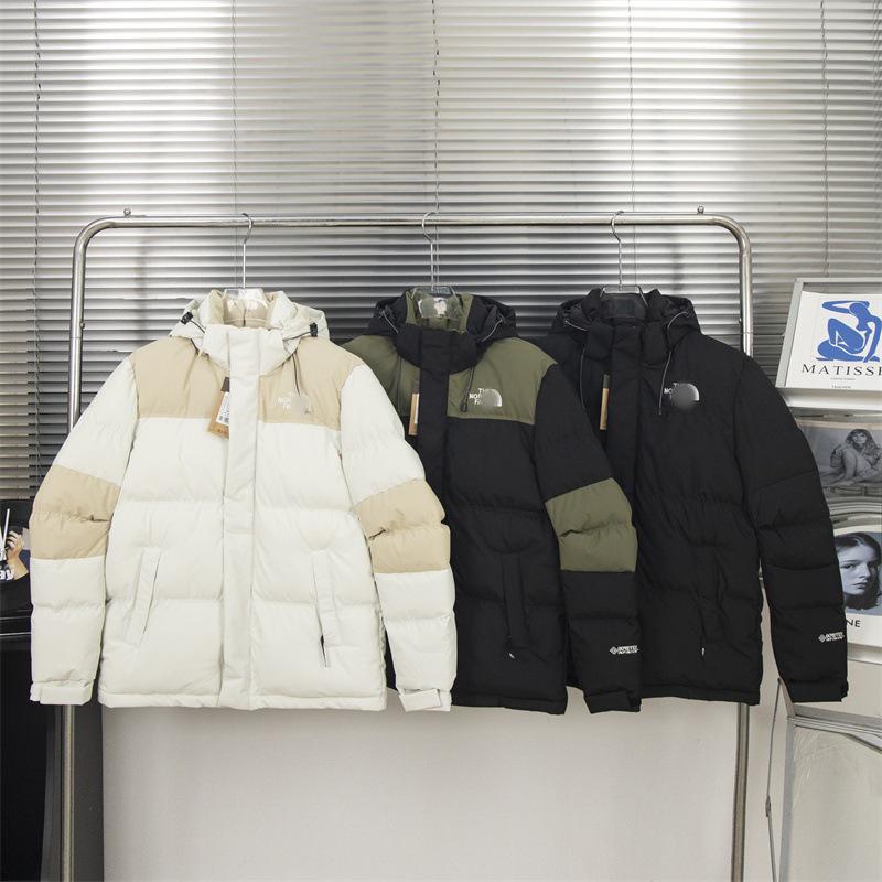 Bei Jia Unisex Winter Hooded Embroidered Padded Jacket - Youth & Adult Thick Cotton Coat Trendy Outerwear