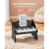 VEVOR Kids Piano Keyboard, 25 Keys Wooden Digital Piano for Kids, Mini Music Educational Instrument Toy with Realistic Sound, Dual Power