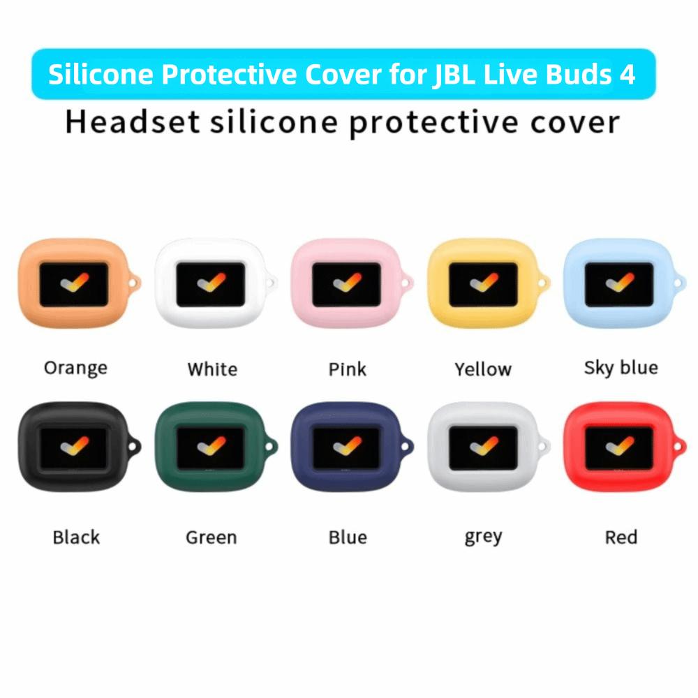 Anti Drop Earphone Case Silicone Earbuds Accessories Bluetooth Headphone Cover for JBL LIVE BUDS 4