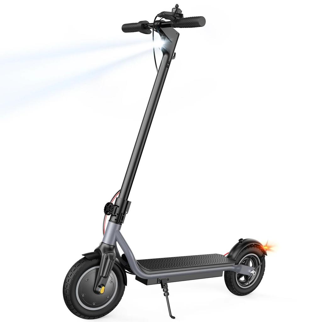 iScooter W6 10-inch Electric Scooter, 500W Front Drive, 25-30km Range, Air-Filled Tires, Rear Disc Brake, App Support for Urban Commute
