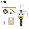 Woodworking Limit Four Edge Countersink Drill Alloy Drill Cone Drill Adjustable Depth Step Drill Screw Countersink Drill Bit