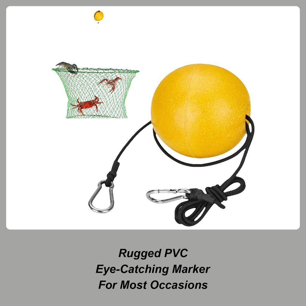 Marker Buoy Deep Water Fishing Float High Visibility Marker With Cord And Clip For Kayak Boat Canoe Dock Marine Trail Crabbing