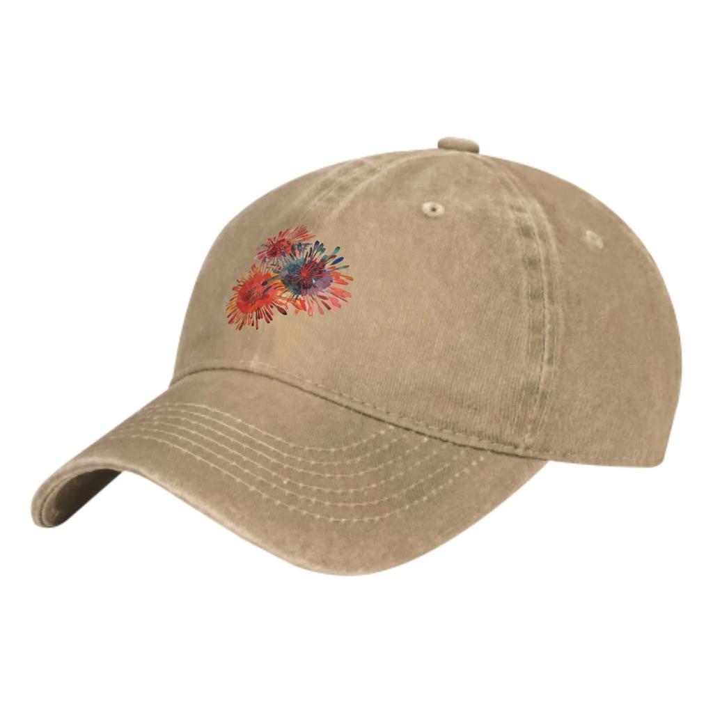 Flowers Summer New Classic Fashion Cowboy Hat Unisex Cotton Adjustable Breathable Outdoor Leisure Duck Tongue Cap