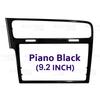 8" 9.2" Piano Black MIB 2 Radio LHD Frame For VW Golf 7 MK7 Golf 7.5 MK7.5 Screen Bezel Decorative Trim Panel