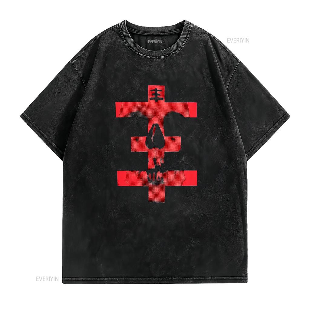 Psychic TV P Vintage T Shirt Skull for Fans All Size S XL vintage Washed Top For Everyday Wear Casual Soft Slightly homme